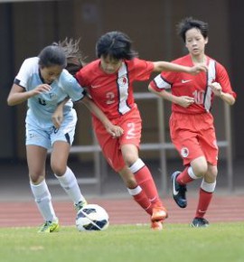 和富女子國際青年足球邀請賽2014 (香港 vs. 北馬里亞納群島)