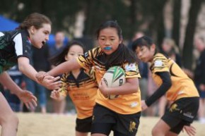 All-girls’beach rugby